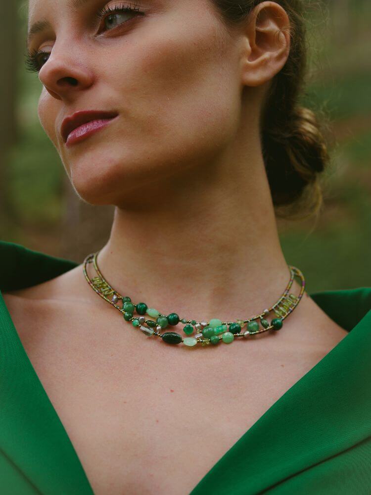 Necklace Shinju Green_2 Necklace Shinju Green_2
